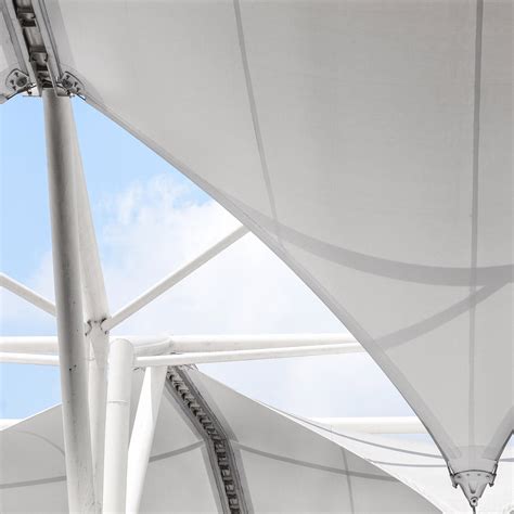 stretched metal fabric architecture|fabric for tensile structure.